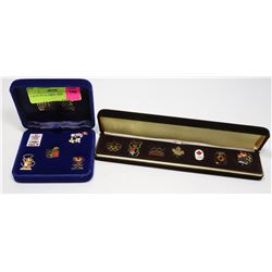 2 SETS OF OLYMPIC PINS