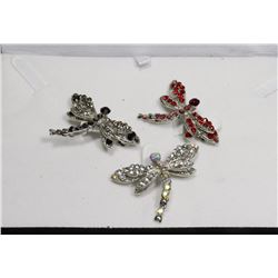 DRAGONFLY BROOCHES