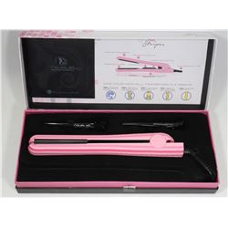 NEW ROYALE PRO PINK STRIPES HAIR STRAIGHTENER