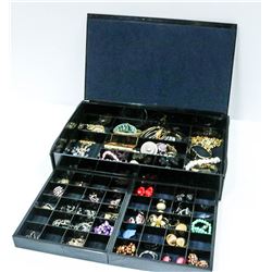 3 SECTION JEWELLERY ORGANIZER WITH CONTENTS