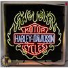 Image 2 : HARLEY DAVIDSON FLAMES NEON SIGN  22 X 22.5"