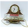 Image 1 : BUDWEISER WALL CLOCK WITH STAGECOACH & CLYDESDALES