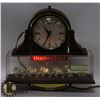 Image 2 : BUDWEISER WALL CLOCK WITH STAGECOACH & CLYDESDALES