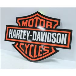 HARLEY DAVIDSON METAL SIGN 28" X 21"