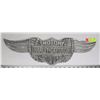 Image 1 : HARLEY DAVIDSON ALUMINUM WINGS WALL PLAQUE