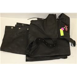 LEATHER CHAPS SIZE 3XL