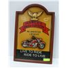Image 1 : WOOD HARLEY DAVIDSON "LIVE TO RIDE - RIDE TO LIVE"