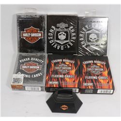 LOT OF 6 PACK HARLEY DAVIDSON CARDS