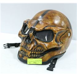 SKULL WITH VISOR MOTORCYCLES HELMET SIZE XL
