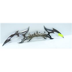 DOUBLE SIDED DECORATIVE FANTASY SWORD