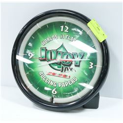 JUICY JAYS NEON CLOCK 12" DIAMETER