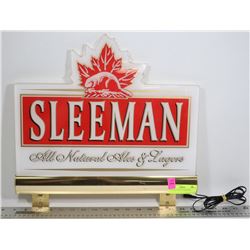 SLEEMAN LIGHT UP BAR SIGN  16" X 14"