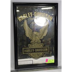 VINTAGE HARLEY DAVIDSON CIGARETTES MIRROR 13" X 20