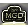 Image 1 : MILLER MGD DRAFT  NEON SIGN 11" X 8"