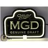 Image 2 : MILLER MGD DRAFT  NEON SIGN 11" X 8"