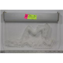 SKIN INDUSTRIES LIGHT UP SIGN  NO POWER SUPPLY