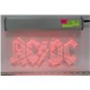Image 1 : AC / DC  LIGHT UP SIGN 12" X 8"