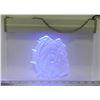 Image 1 : BULL DOG FACE LIGHT-UP SIGN 12" X 8"