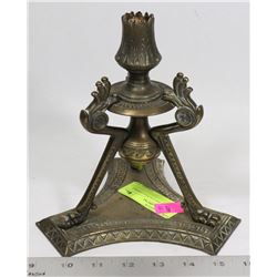 LARGE ART DECO STYLE CANDLE HOLDER 7" TALL