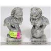 Image 1 : PAIR OF CHINEESE MARBLE LION STATUES, 6" TALL
