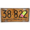 Image 1 : 1947 SASKATCHEWAN LICENCE PLATE