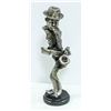 Image 1 : 12" PEWTER JAZZ SAX PLAYER UNIQUE CUTOUT