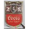 Image 1 : VINTAGE COORS ON TAP LIGHT UP BEER DISPLAY
