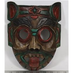 AUTHENTIC WOOD DEATH MASK HAND MADE