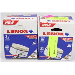 PAIR OF LENOX 3-1/4" HOLE DRILL BIT