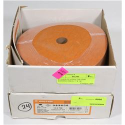 2 CASES OF 24 WALTER GR80 SANDING DISCS, 7" X 7/8"