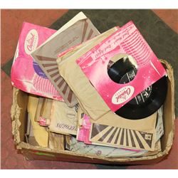 BOX FULL OF ESTATE 45 AND 78RPM RECORDS