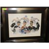 Image 1 : OILERS FRAMED PICTURE (25"H X 31"W) - EBERLE, HA