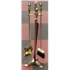 Image 1 : BRASS FIREPLACE SET