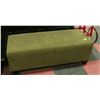 Image 1 : GREEN OTTOMAN - SHOW HOME, 48 X 21 X 17
