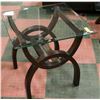 Image 1 : GLASS AND WOOD END TABLE TO MATCH - SHOW HOME