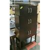 Image 1 : 3 TIER CABINET WITH DOORS 31" X 12" X 55.5"