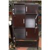 Image 2 : 3 TIER CABINET WITH DOORS 31" X 12" X 55.5"
