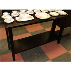 DARK WOOD TONE SOFA TABLE 48" X 16" X 30"
