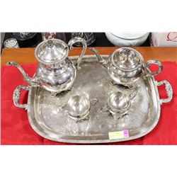 SILVER PLATED TEA & COFFEE SERVICE