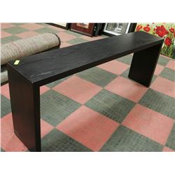 BLACK OVER THE BED TABLE  75" X 14" X 29"