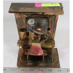 UNIQUE COPPER PIANO & PLAYER MUSIC BOX -