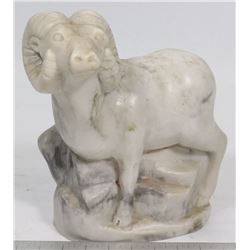 RAM SOAPSTONE SCULPTURE SIGNED GT