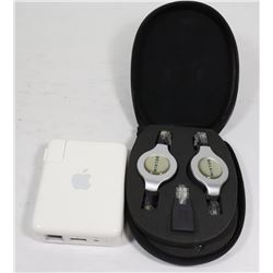 APPLE WIFI HUB AND BELKIN USB CORDS