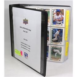 BASEBALL 1991 UPPER DECK FULL SET IN A BINDER