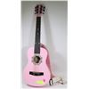 Image 1 : PINK CHILDS GUITAR WITH STRAP