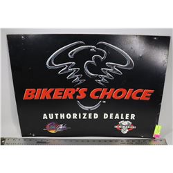 "BIKERS CHOICE" SIGN