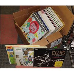 BOX OF ESTATE LP RECORDS 33 RPM