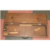 Image 1 : ANTIQUE WOODEN GUN CASE WITH CLEANING ROD