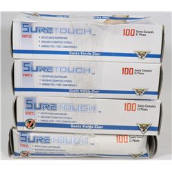 4 BOXES OF RUBBER GLOVES