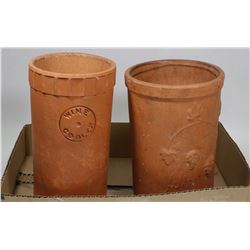 2 CLAY WINE COOLERS